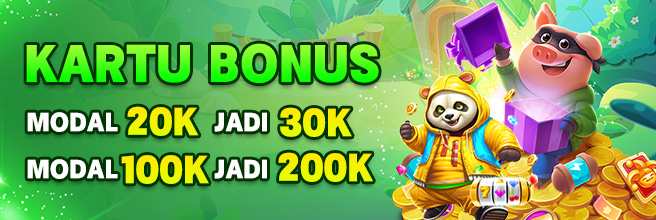 Kartu Bonus TV888 - Modal 20K jadi 30K, Modal 100K jadi 200K